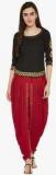 9rasa Maroon Printed Top And Dhoti Set women