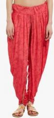 9rasa Red Printed Dhoti Style Salwar women