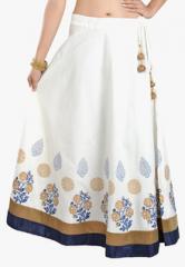 9rasa White Printed Skirt women