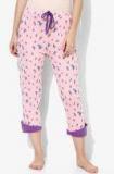 9teenagain Pink Printed Capri women