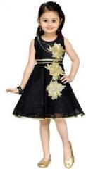 Aarika Black Casual Dress girls