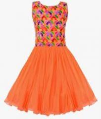 Aarika Orange Party Frock girls