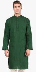 Abhiyuthan Green Solid Kurta men