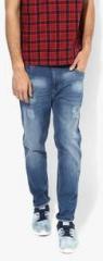 Adamo London Blue Washed Slim Fit Jeans men