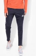 Adidas Navy Blue Straight Fit Track Pants men