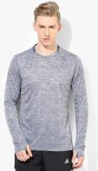 Adidas Sn L/S Blue Round Neck T Shirt men