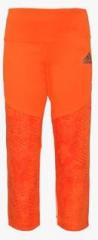 Adidas Tf 3/4 Training Orange Tights girls