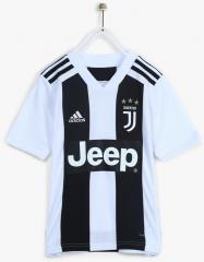 Adidas White Juventus Home Y Striped Football Jersey T Shirt boys