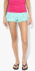 Aeropostale Aqua Blue Printed Shorts women