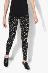 Aeropostale Black Printed Leggings women