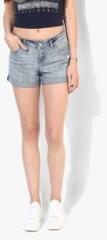 Aeropostale Blue Washed Shorts women