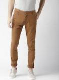 Aeropostale Men Brown Super Skinny Fit Solid Chinos