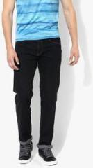 Aeropostale Navy Blue Solid Regular Fit Jeans men