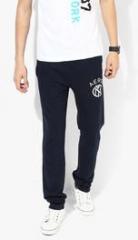 Aeropostale Navy Blue Solid Regular Fit Track Pant men