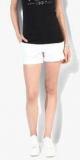 Aeropostale White Solid Shorts women