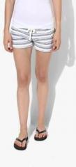 Aeropostale White Striped Shorts women