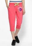 Ajile By Pantaloons Pink Solid Capri Women