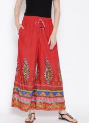 Akkriti By Pantaloons Red Printed Palazzo women