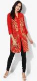 Akkriti By Pantaloons Red Printed Tunic women