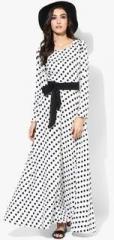 Aks Couture White Printed Dress women