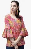 Aks Pink Printed Tunic women