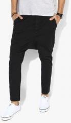 Alcott Black Solid Regular Fit Track Pants men