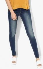 Alcott Navy Blue Washed Jeggings women