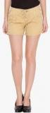 Alibi Beige Solid Shorts women