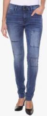 Alibi Blue Washed Jeans women