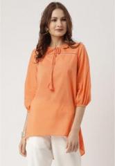 All About You From Deepika Padukone Peach Solid Tunic women