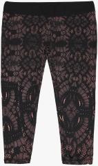 All Black Printed Leggings women