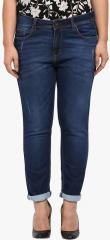 All Blue Mid Rise Regular Fit Jeans women