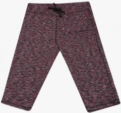 All Maroon Printed Capri women