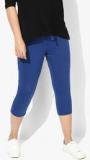 All Navy Blue Solid Capri women