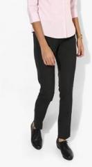 Allen Solly Black Solid Chinos women