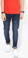 Allen Solly Blue Washed Low Rise Slim Fit Jeans men