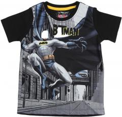 Allen Solly Junior Black & Grey Printed Round Neck T Shirt boys