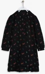 Allen Solly Junior Black Casual Dress girls