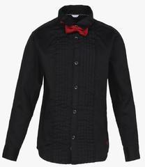 Allen Solly Junior Black Regular Fit Casual Shirt boys