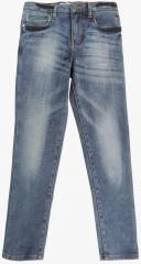 Allen Solly Junior Blue Regular Fit Mid Rise Clean Look Jeans boys