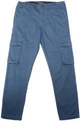 Allen Solly Junior Blue Regular Fit Solid Cargos boys