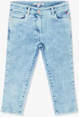 Allen Solly Junior Blue Slim Fit Mid Rise Jeans girls