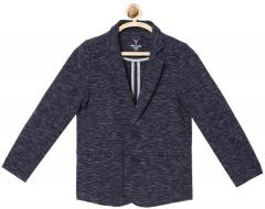 Allen Solly Junior Blue Solid Tailored Jacket boys