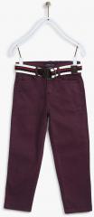 Allen Solly Junior Burgundy Slim Fit Trouser boys