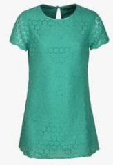 Allen Solly Junior Green Casual Dress girls