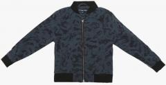 Allen Solly Junior Grey Printed Bomber Jacket boys