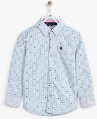 Allen Solly Junior Grey Slim Fit Casual Shirt boys