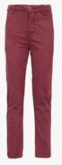 Allen Solly Junior Maroon Regular Fit Trouser boys