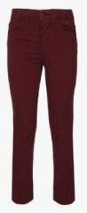 Allen Solly Junior Maroon Slim Fit Trouser boys