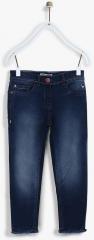 Allen Solly Junior Navy Blue Skinny Fit Jeans girls